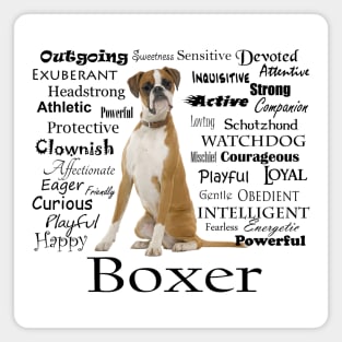 Boxer Traits Magnet